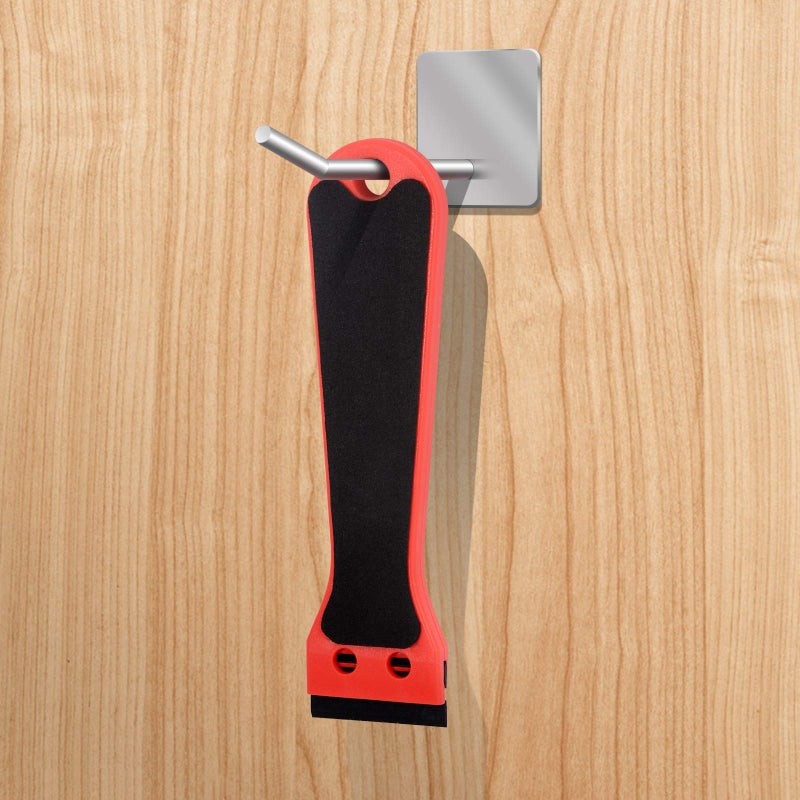 FOSHIO 6 Inch Plastic Scraper with 20 PCS Plastic Razor Blades, Scraper Tool for Sticker, Gasket, Label Remover (Red) - Image 5